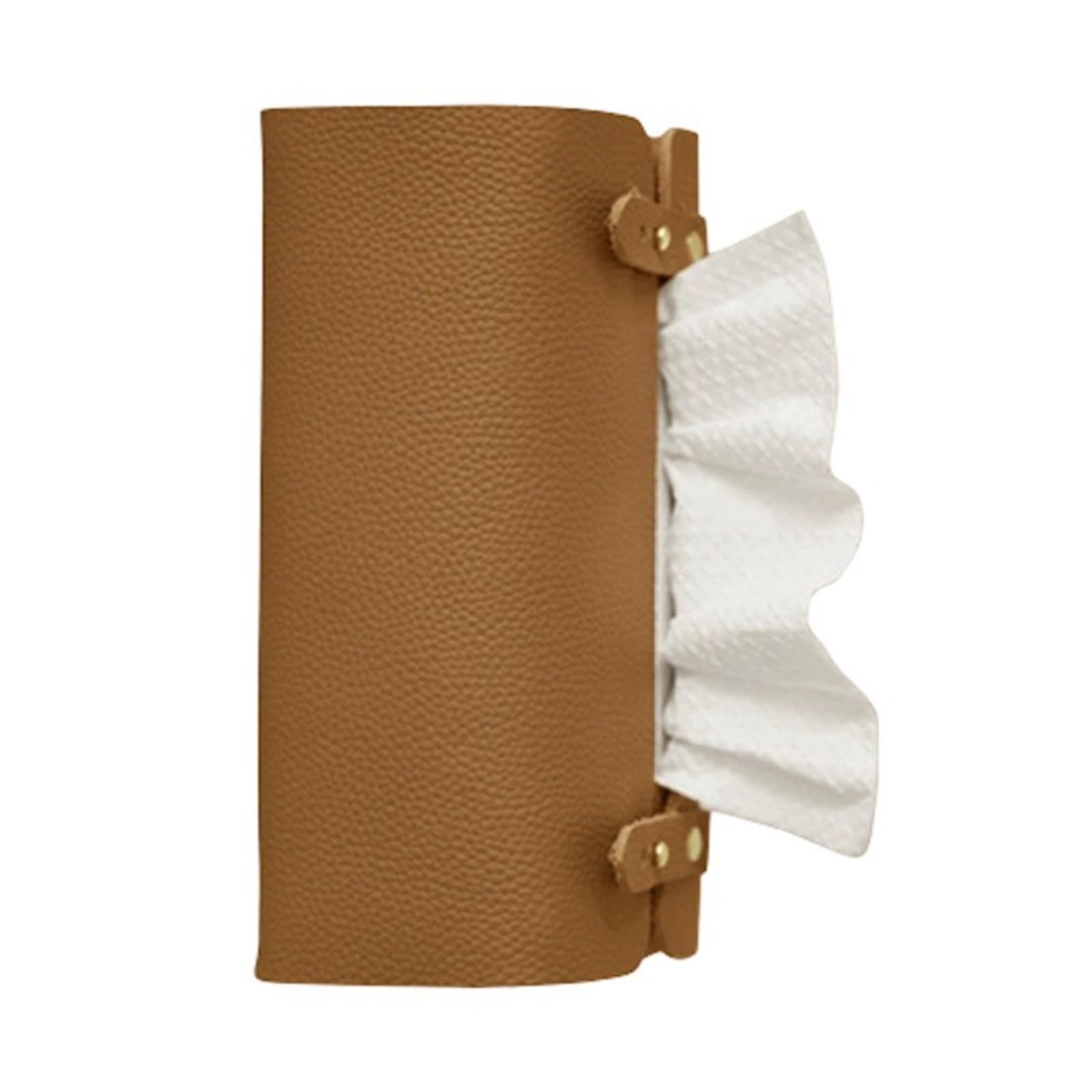 Kalttoy Tissue Case Leather Tissue Dispenser Practical Paper Towel Holder Household Napkin Organiser Box Stylish Box Covers