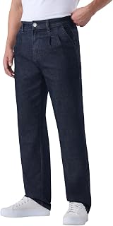 The Souled Store Pleated Denim: Charcoal Men and Boys Zip Fly Washed Cotton Spandex Lightweight Stretchable Everyday Pleat Price In India