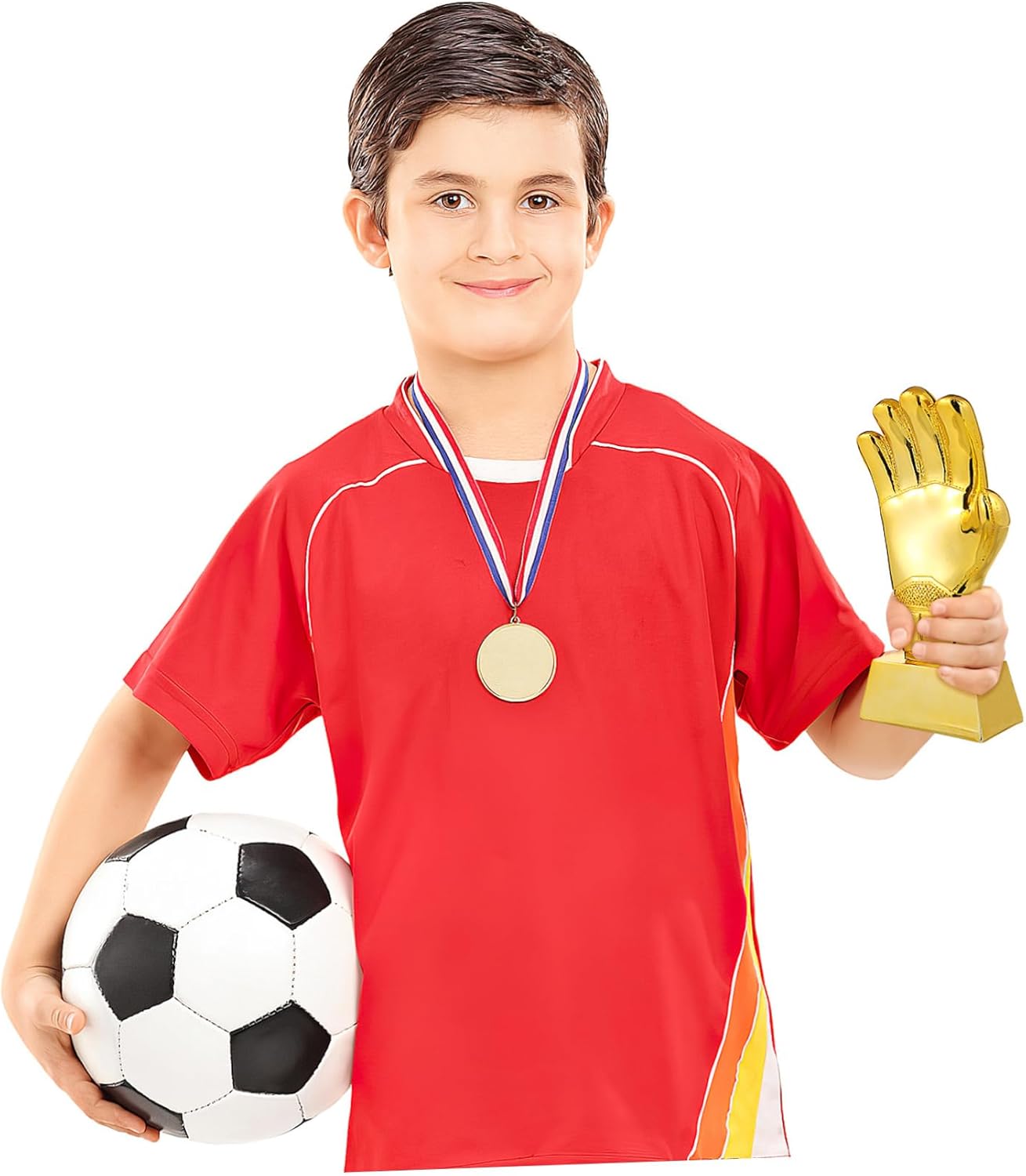 Mikikit Soccer Supply Compact Award Trophy School Trophy Decor Wear Resistant Glove