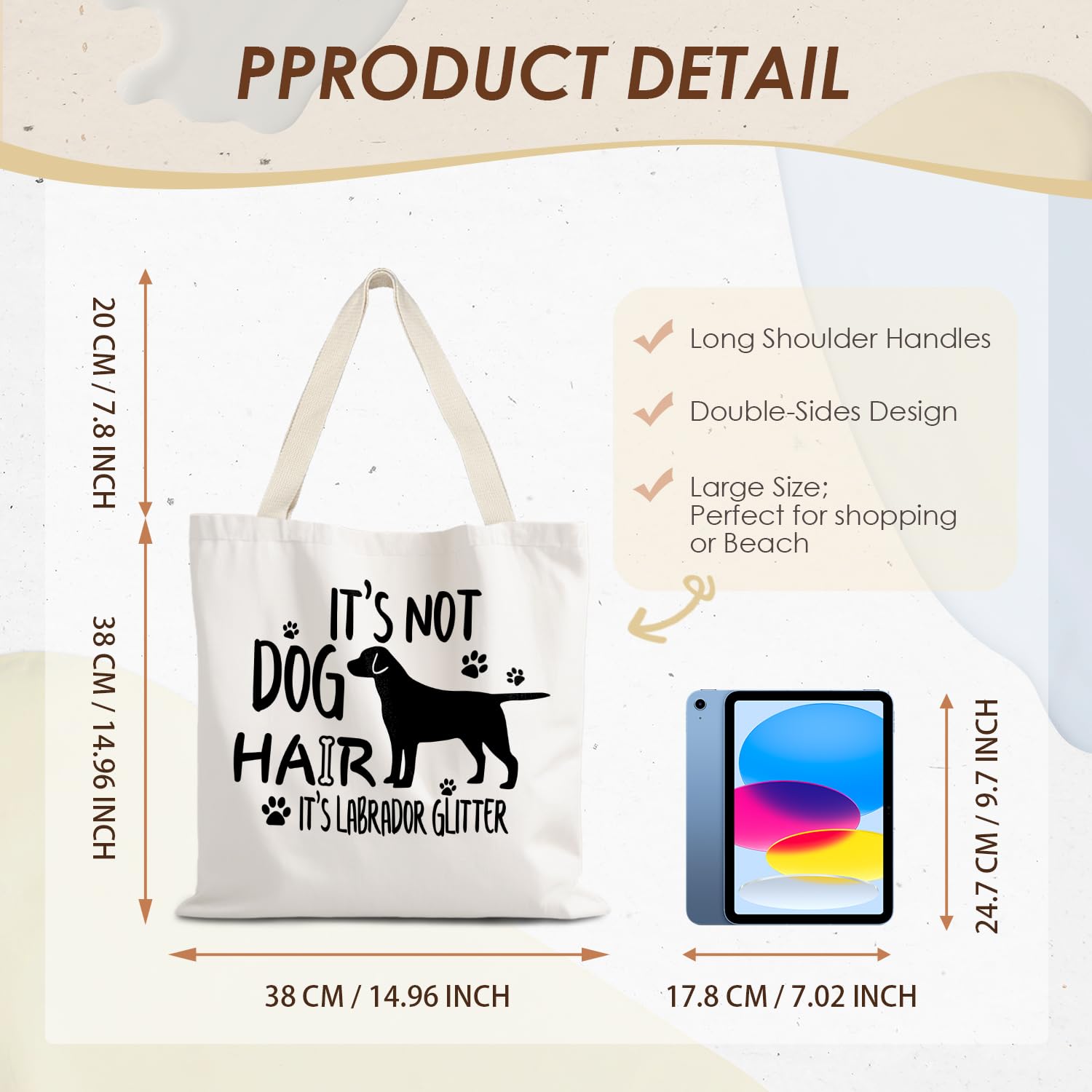 Canvas Tote Bag Aesthetic,Zoon Cow Dog Cat Tote Bag,Gifts for Women Canvas Tote Bags