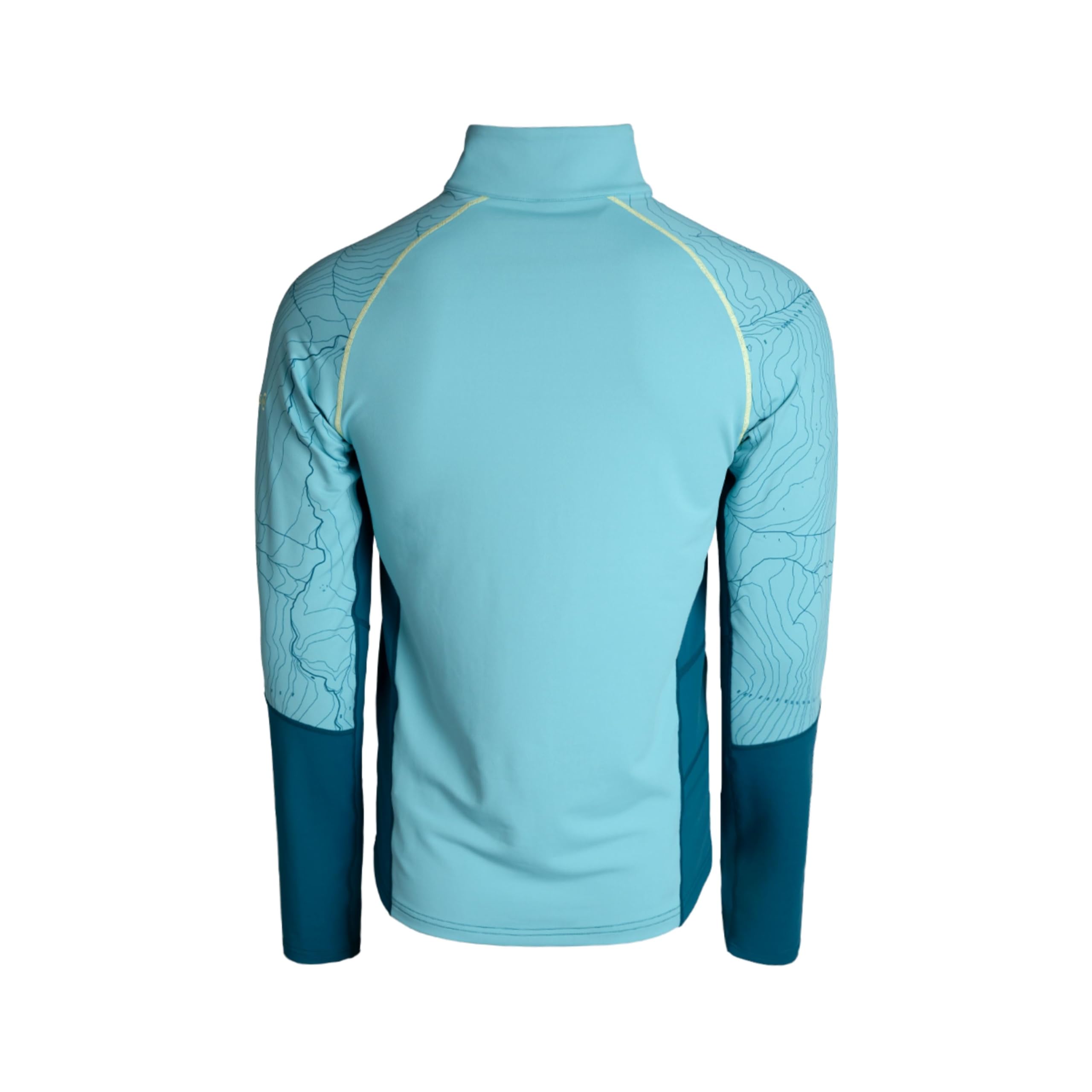 Izas Salem M Camiseta Técnica DE Manga Larga para Hombre Polar Stretch para Entrenamientos y Rutas Outdoor en Climas Fríos, Bi-elástica, Transpirable, Secado Rápido, Cuello Alto Cremallera