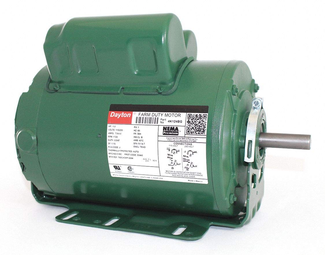 Farm Duty Mtr, CS-CR, TEAO, 1hp, 1725rpm