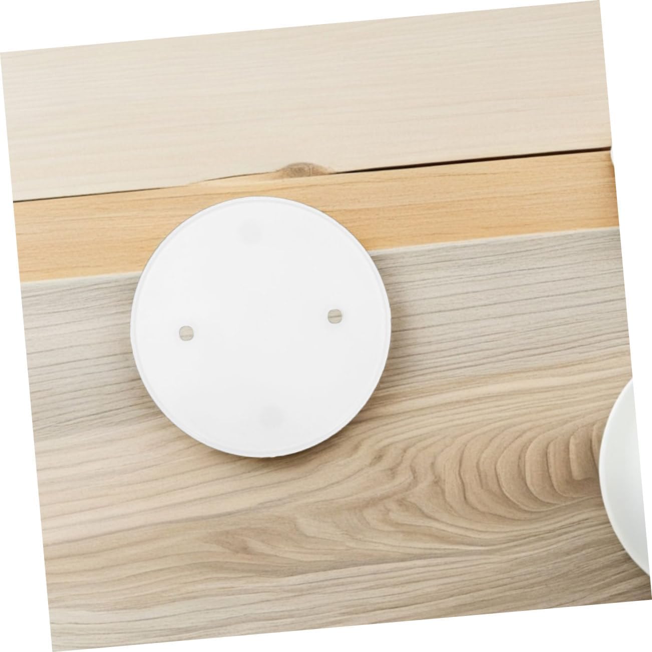 Blank Cover Wall Plate，12pcs Ceiling for Raised Ring Box Round for Oversize Openings Drywall Plaster Imperfections