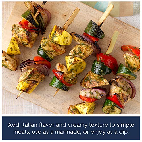 Barilla Creamy Genovese Pesto Sauce, 6.2 Oz. Jar - Imported From Italy - Made With Fragrant Italian Basil & Freshly Grated Italian Cheeses - Non-Gmo Ingredients - Pasta Sauce, Marinade, Dip & More #TOP5