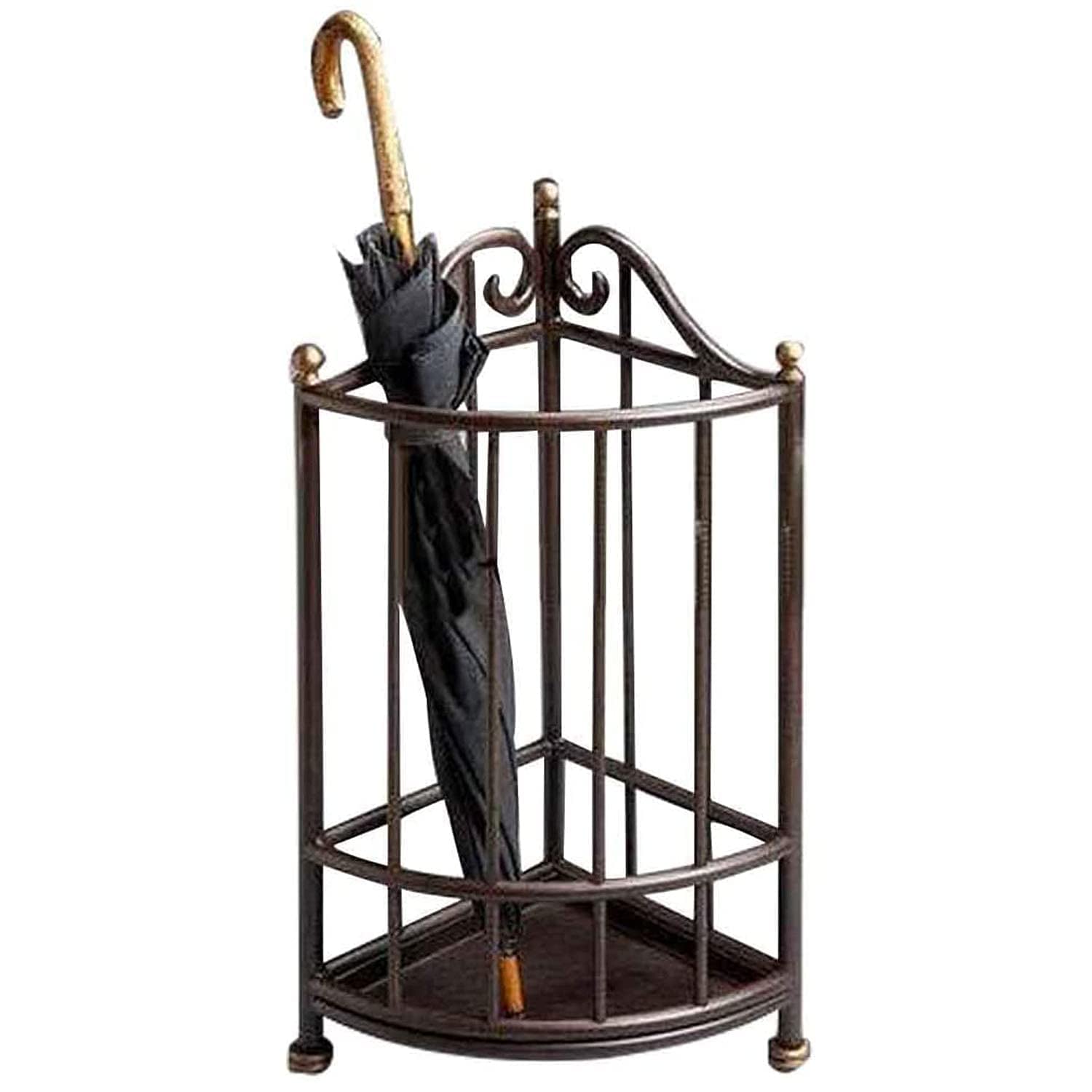 HYLYGFH Corner Style Indoor Umbrella Stand with Drip Tray Storage Rack White 25X25X50Cm Entryway nizer Holder
