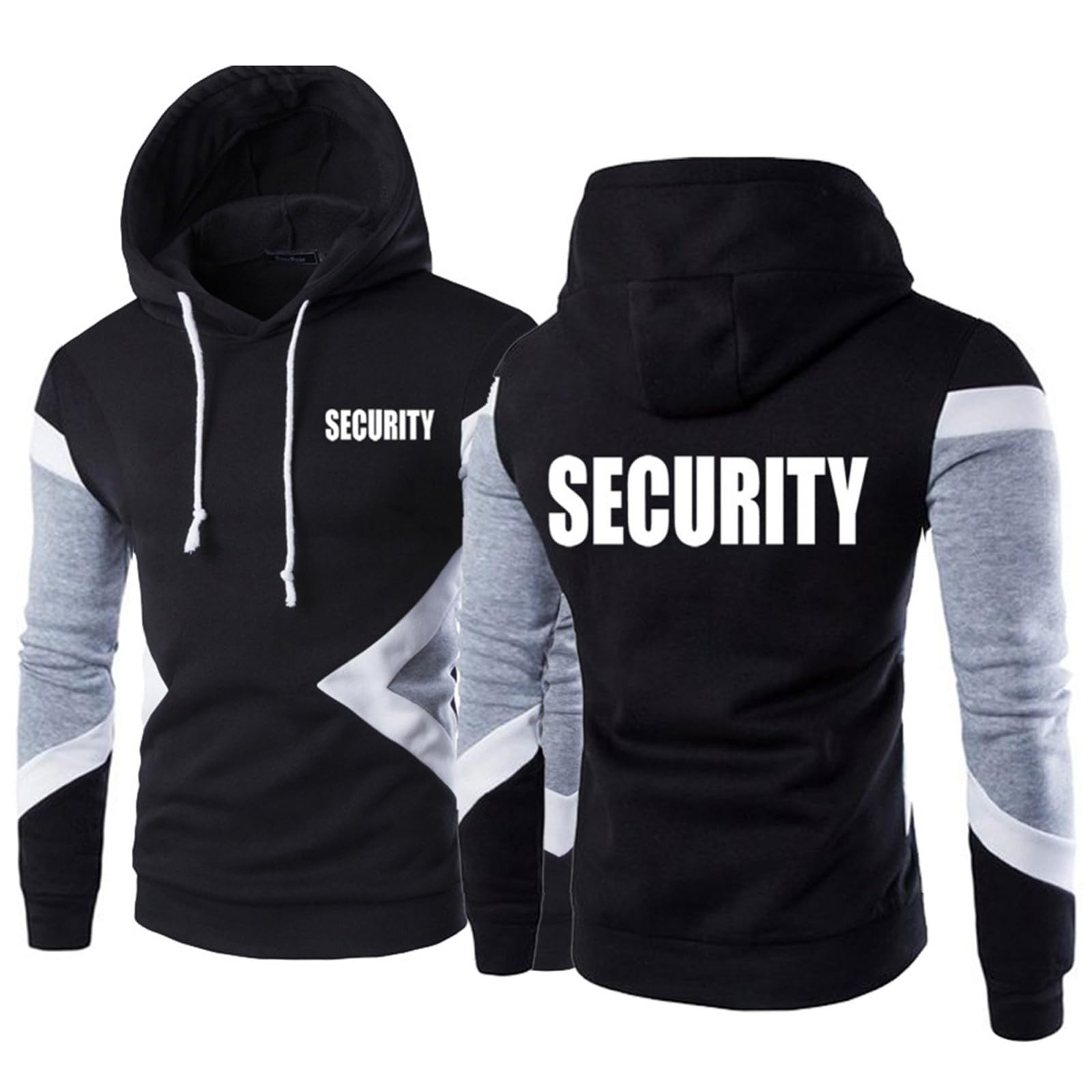 Męskie bluzy z kapturem bluza z długim rękawem bluza z kapturem z polaru w blokach kolorów na co dzień top sportowy sweter z kapturem