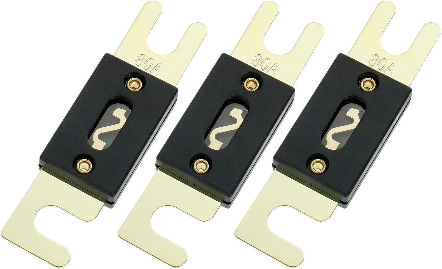 BOJACK 80 Amp 32 VDC ANL Blade Fuse for car Audio and Video System(Pack of 3)