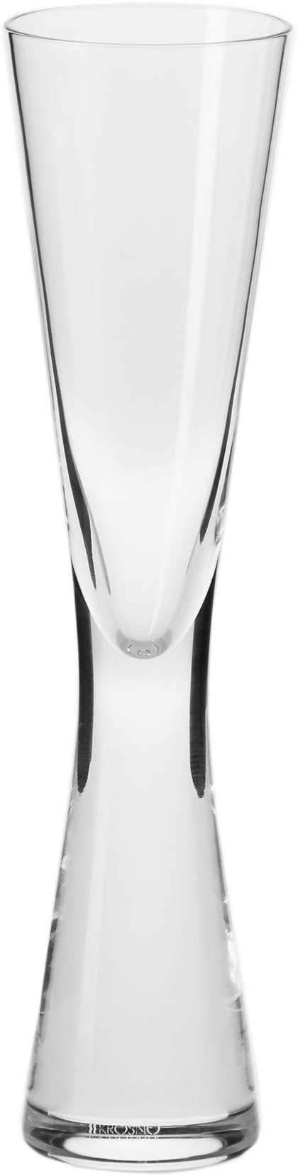 Household Essentials KROSNO Handmade Kai Champagne Flute (Set of 4), 4 oz, Clear