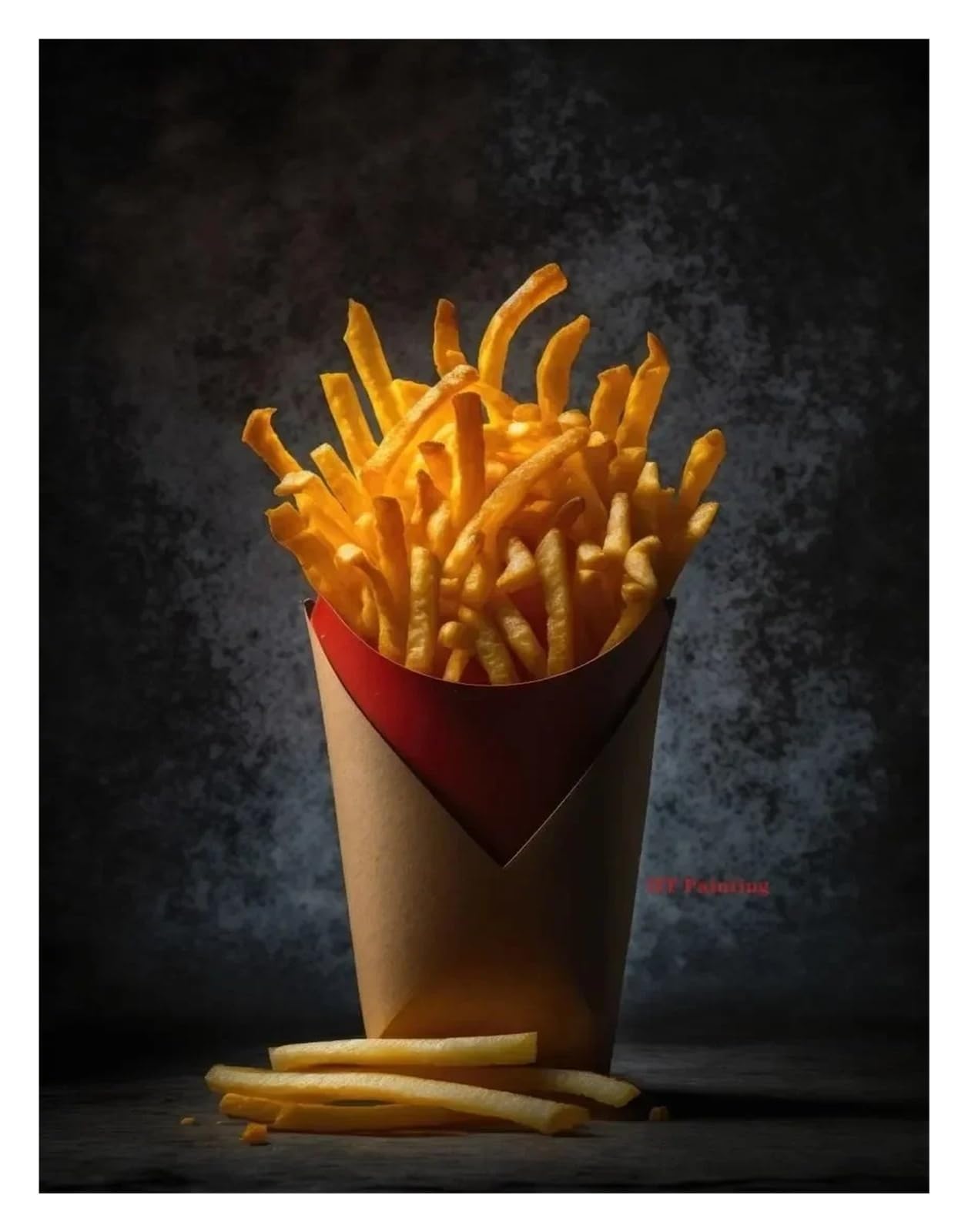 Affiche de nourriture de rue moderne pizza hamburger tableau toile salon décoration murale