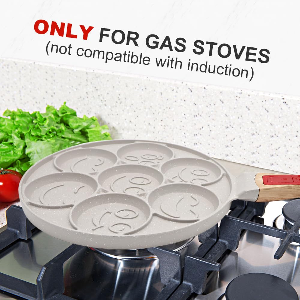 RANX INGST Emoji Pancake Pan - 7 Hole Non-Stick -5 RANX INGST Emoji Pancake Pan - 7 Hole Non-Stick -5