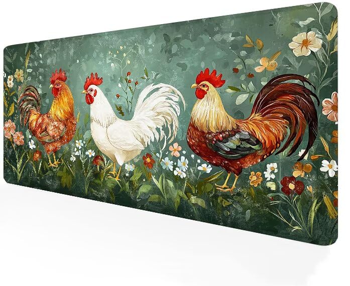 Tapis de souris imperméable et lavable XXL blanc base antidérapante