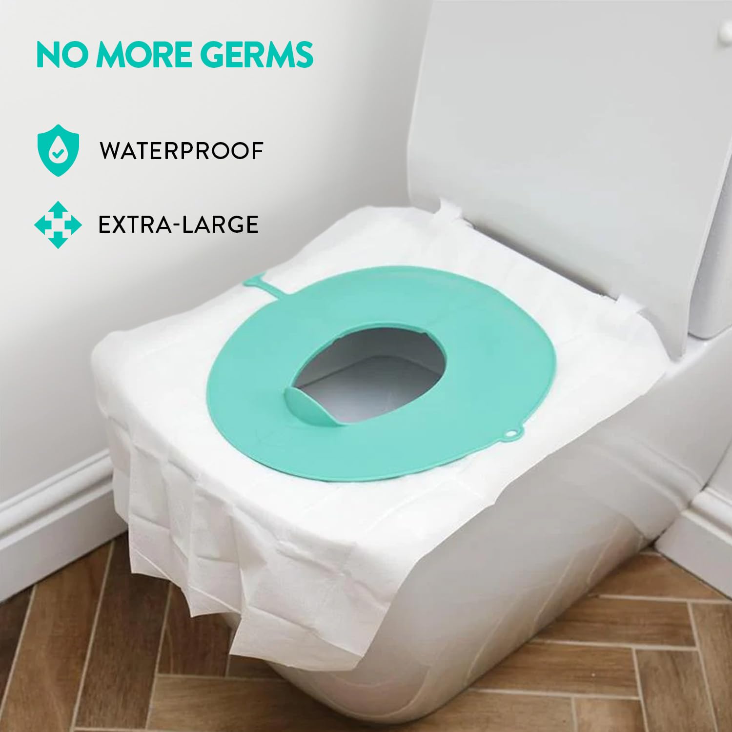 Tinkle to Go Reusable Foldable Portable Potty Training Seat with 36 Pack Liner Set - Portable Potty Training for Toddlers