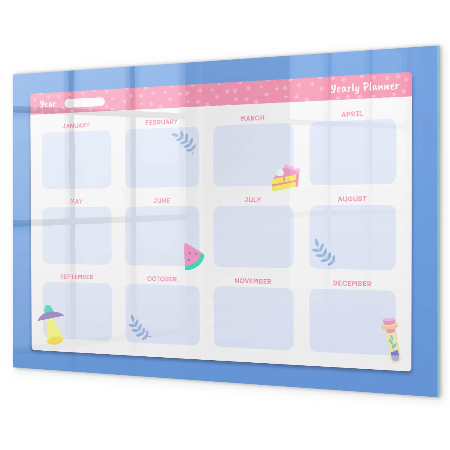 Lavagna scrivibile da parete 60x40 cm | Agenda mensile