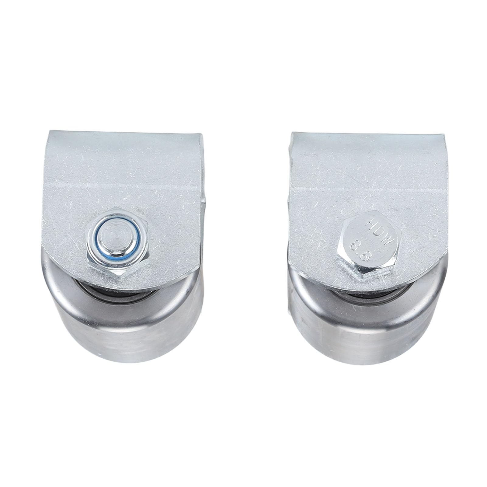 Yctze Ruedas Antideslizantes de Alta Resistencia - 2 Piezas Soldadas en Rodillos de Remolque Ruedas Deslizantes para Chasis RV de 2 Pulgadas - Roller RV
