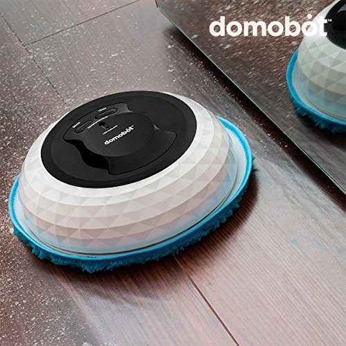 Omnidomo-DomoBot-Robot Mopa Limpiador de Suelos, Baterías Recargables, 20 Paños de Microfibra, Autonomía 1.5 h