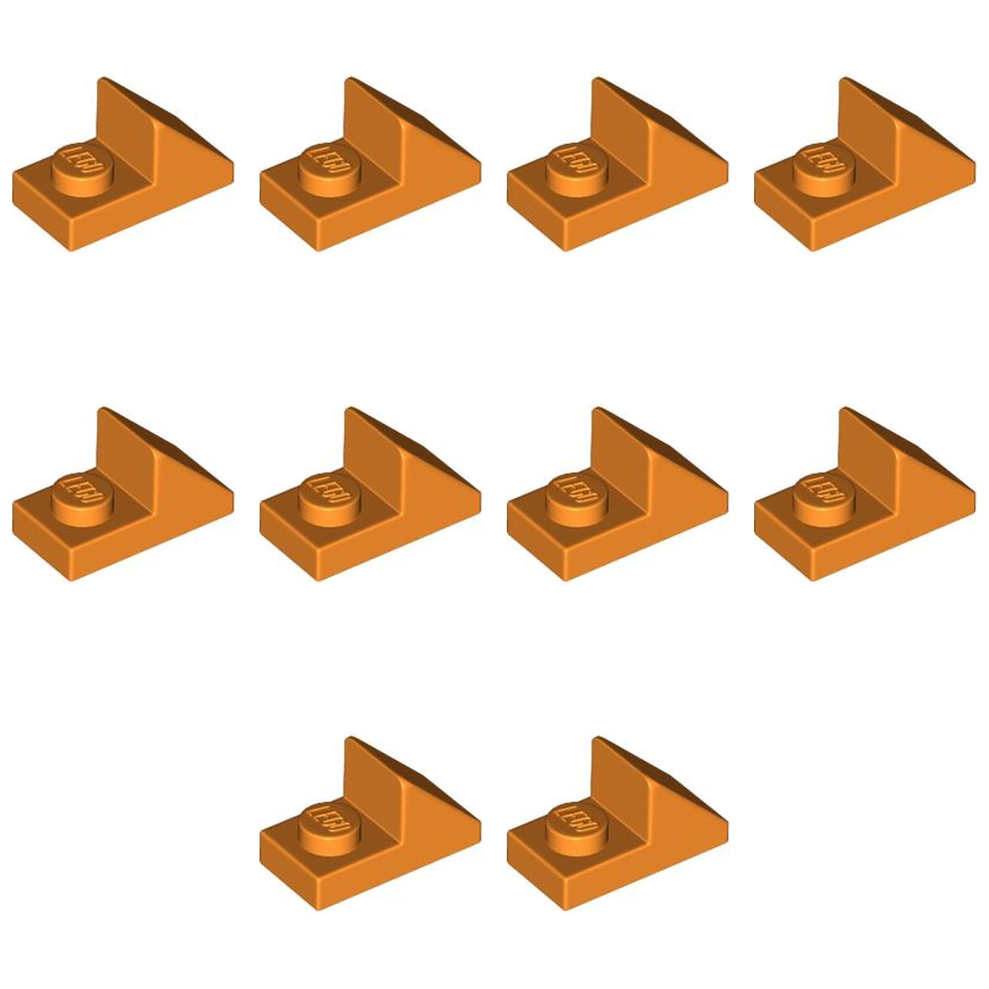 LEGO Slope 45 2 x 1 with 2/3 Cutout, Part 92946 (Orange, 5, Bricks) — image 1