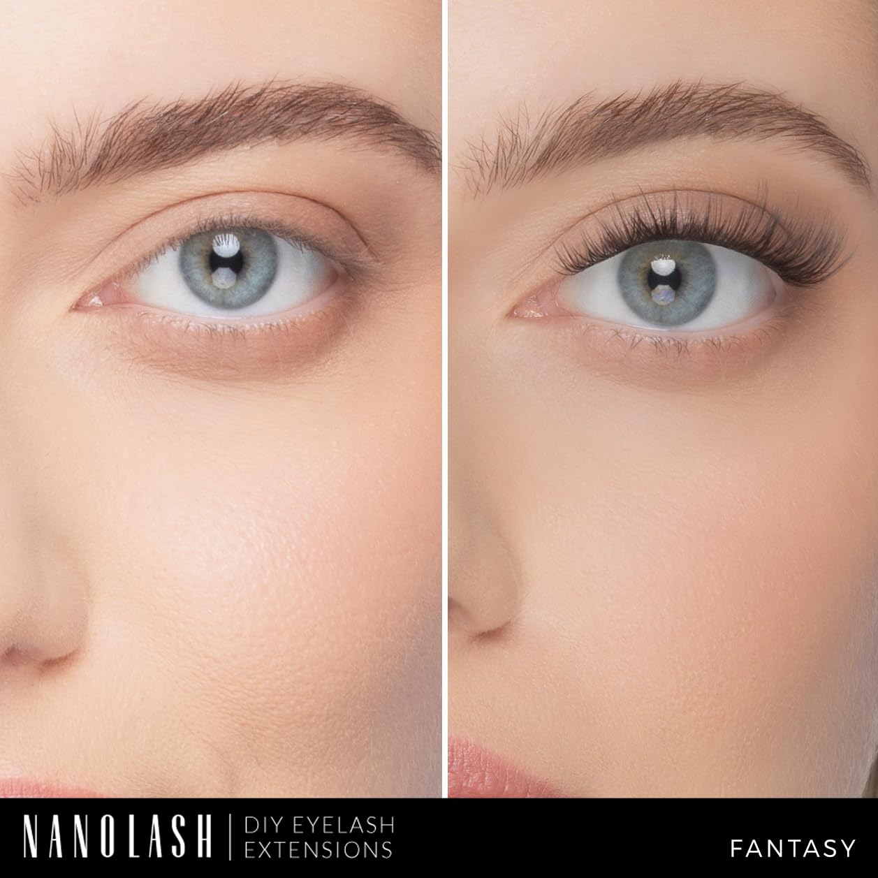 Nanolash DIY Eyelash Extensions 36 pcs, cluster lashes DIY - Image 2