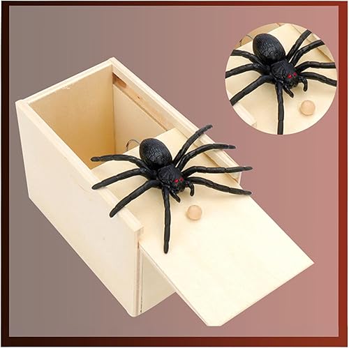 Miniatura 4 de Caja de araña para niños y adultos, caja sorpresa de madera, regalo de broma, juguetes prácticos de broma, caja de trucos divertidos, regalo de
