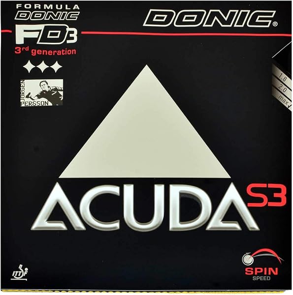DONIC Acuda S3 – Rivestimento in Gomma per Racchetta da Ping Pong - 5