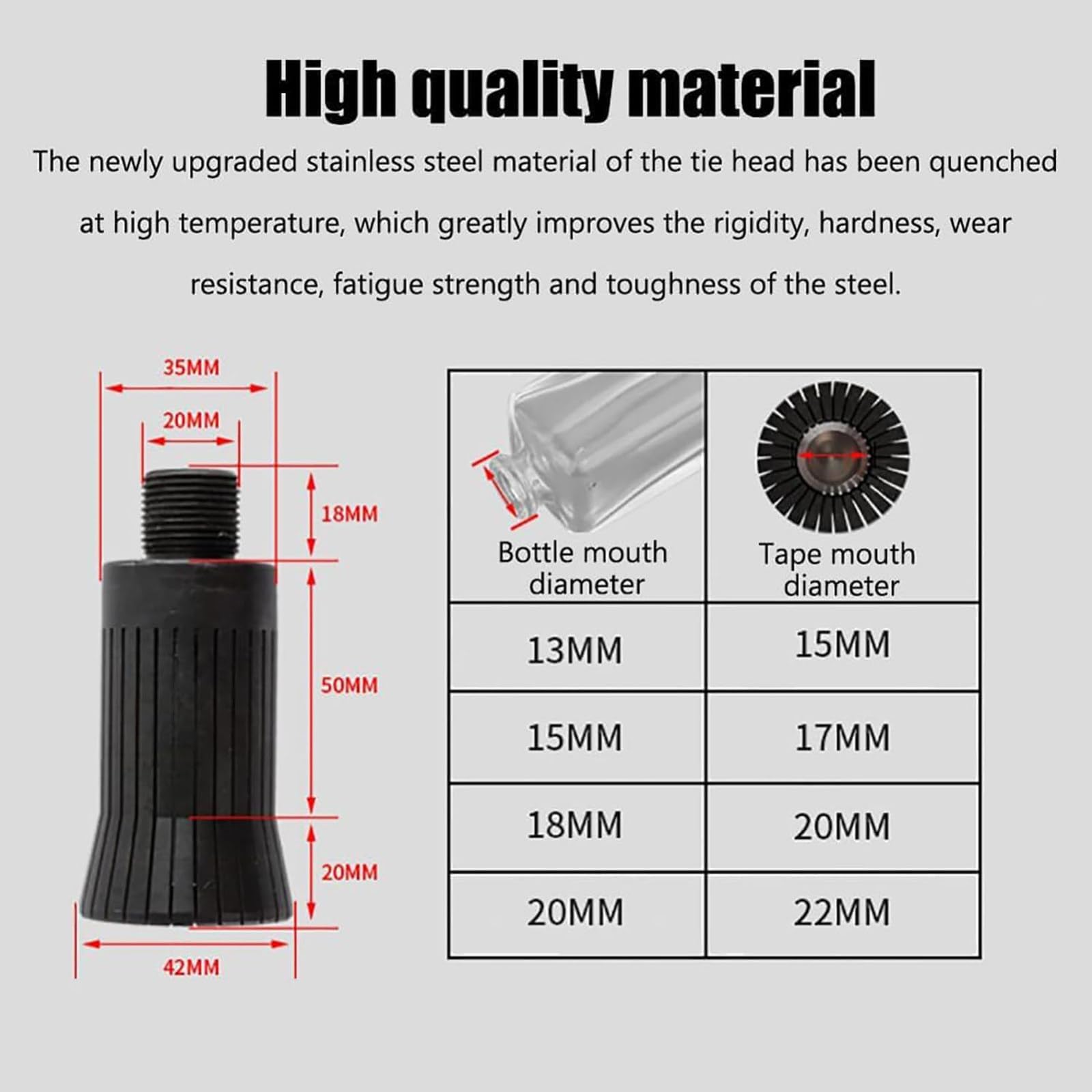 Crimpadora manual de viales para botellas de perfume y vidrio, máquina prensadora de mano con sellos de aluminio, tamaño de 13-20 mm para uso profesional