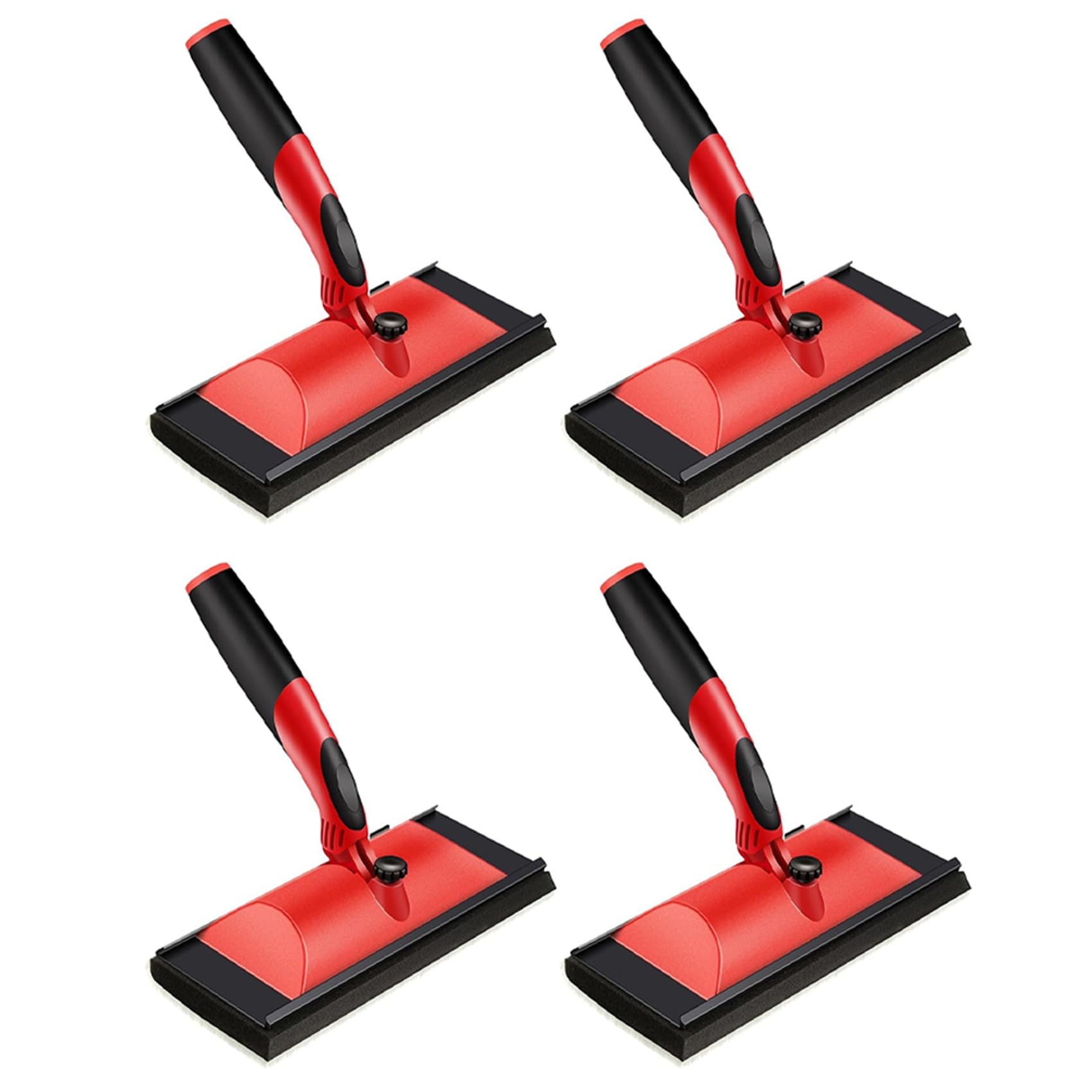 Jnchdghwa As Shown 4Pcs Stain Pads To Apply Paint With Handle Deck Stain Applicator For Extended Application Of Stain Paint Sealer