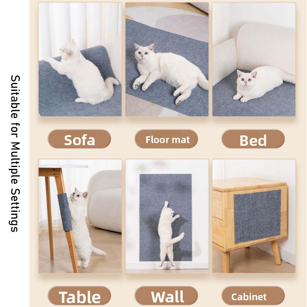 Carrés de Tapis Autocollants résistants aux Griffes de Chat, insonorisants et antidérapants, revêtement de Sol pour Animaux domestiques (Dark Blue,30 * 30cm/20Pcs)