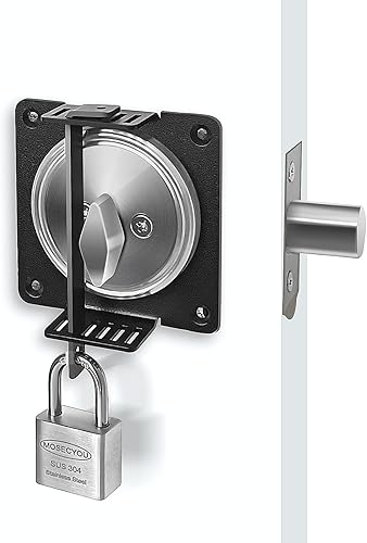 Miniatura 8 de Dispositivo de bloqueo de cerrojo, protector de cerrojo muerto, escudo para desactivar el bloqueo, bloquear la puerta desde el exterior, seguridad