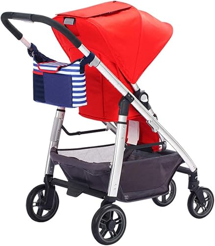 Miniatura 6 de Organizador de cochecito de bebé 2 en 1, bolsa de almacenamiento de silla de paseo para niños, bolsa de almacenamiento multifunción para niños,
