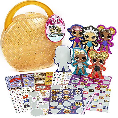 L.O.L. Surprise! Fashion Dolls Carry by Horizon Group USA. Create, Play & Store,DIY Activity Kit.Recreate Looks for 5 Paper Dolls,Repositionable Stickers.Scratch Art Stickers, Storage Case & More. #1