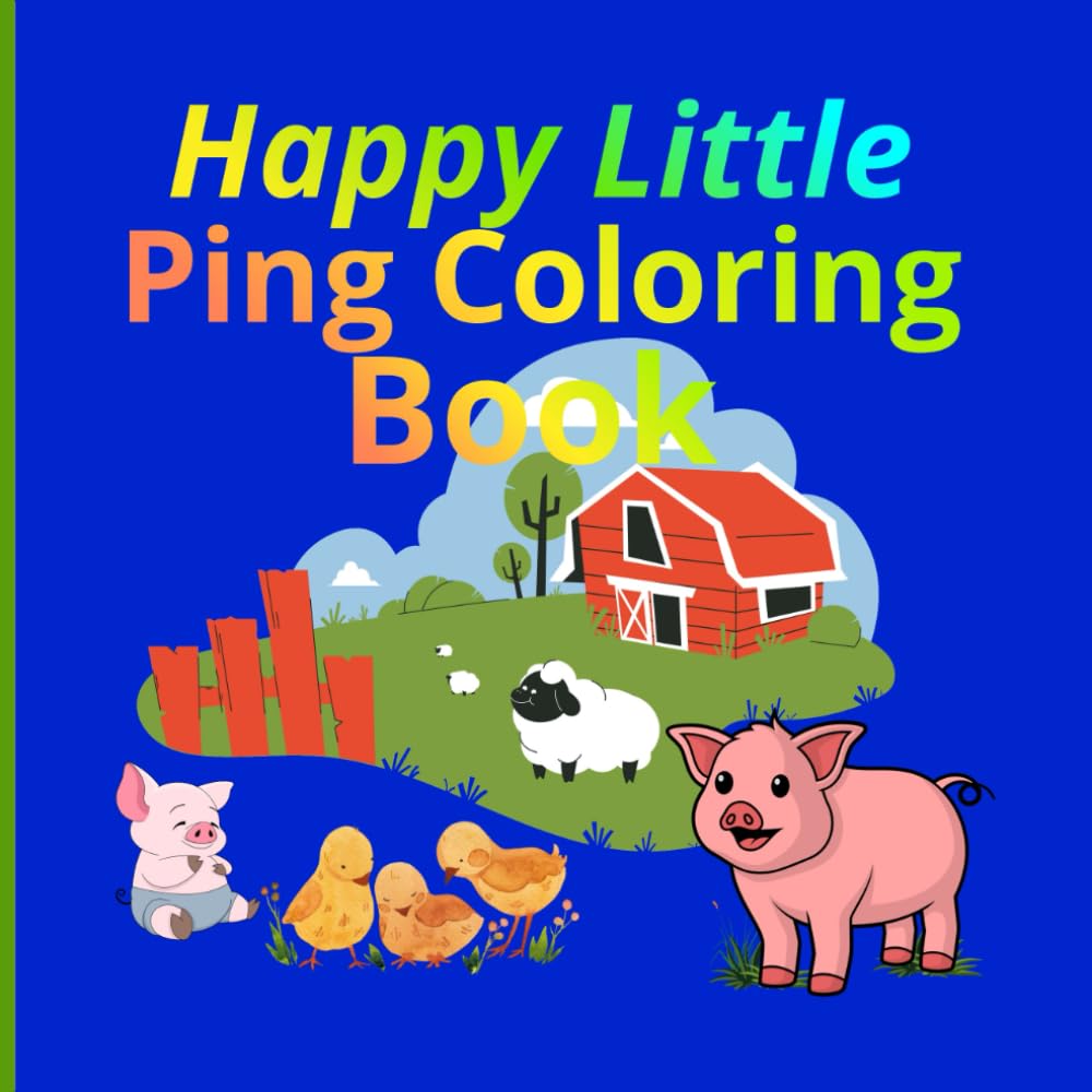 Happy Little Pig Coloring Book