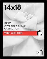 Vista 80 de Americanflat - Marco para cuadro de 16x20 con plexiglás pulido - Marcos anchos para cuadros fabricados en madera de ingeniería para exhibición