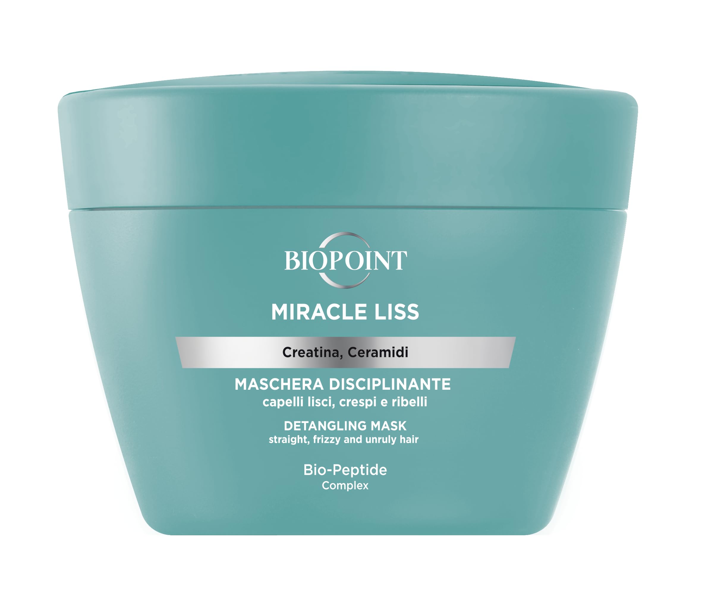 Biopoint Miracle Liss - Maschera Capelli Liscio 72h, Azione Nutriente e Disciplinante senza Appesantire, Dona Morbidezza e Leggerezza al Capello, 200 ml