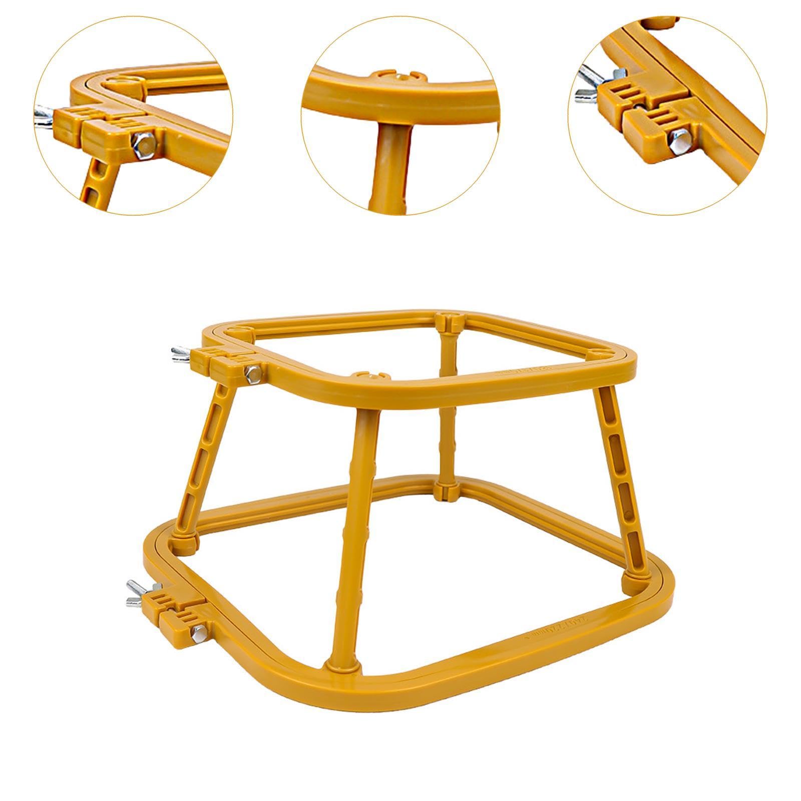 Bastidor de Bordado Multifuncional de Costura con Soporte de Mesa Ajustable Herramienta Ligera para Proyectos de Punto Manual Adecuado para Adultos