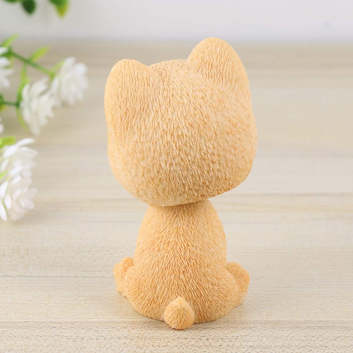 Amosfun Car Accessories Dashboard Nodding Heads Head Dog Car Dash Puppy Simulation for Vehicle Cake Decoration Decor Home Decorative Pomeranian Home Decor