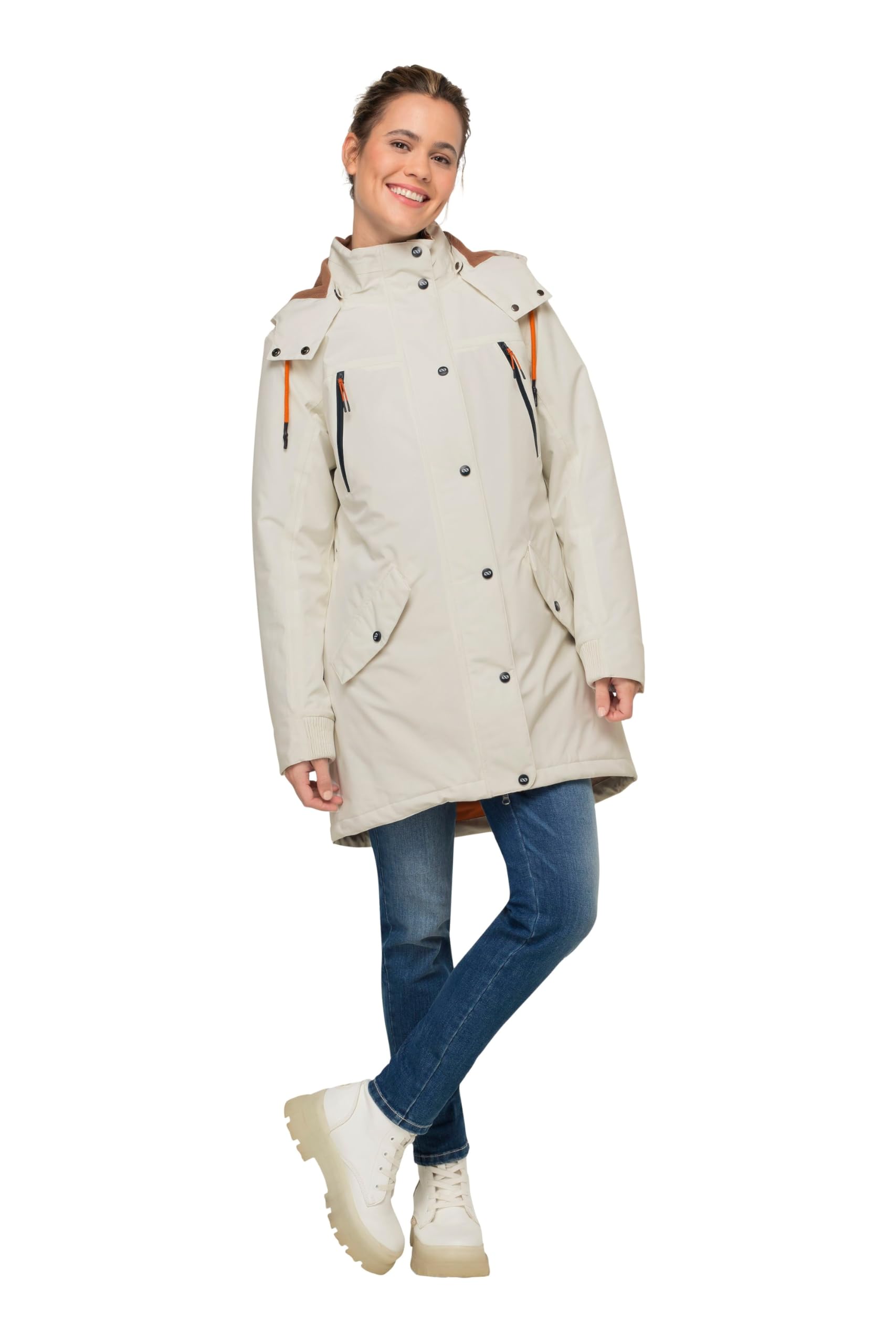 Laurasøn Funktions-Jacke, Kapuze, verdeckter Zipper, fällt Kleiner aus 820153