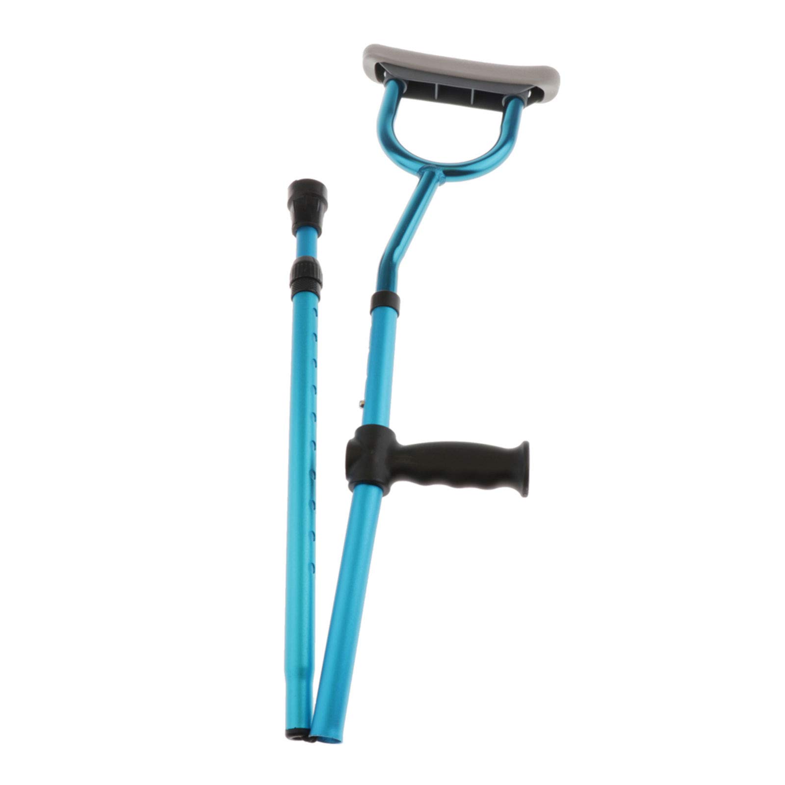ELQ Muletas Axilares Plegables con Reposabrazos, Tubo De Aleación De Aluminio Ligero, Muletas Ajustables para Personas Mayores y Recuperadas