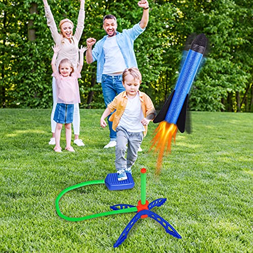 FOSUBOO Spielzeug Rakete Outdoor Spiele für Kinder, Kinderspielzeug Raketen Luftdruck Gartenspiele, Geschenke für Jungen… – Bild 5