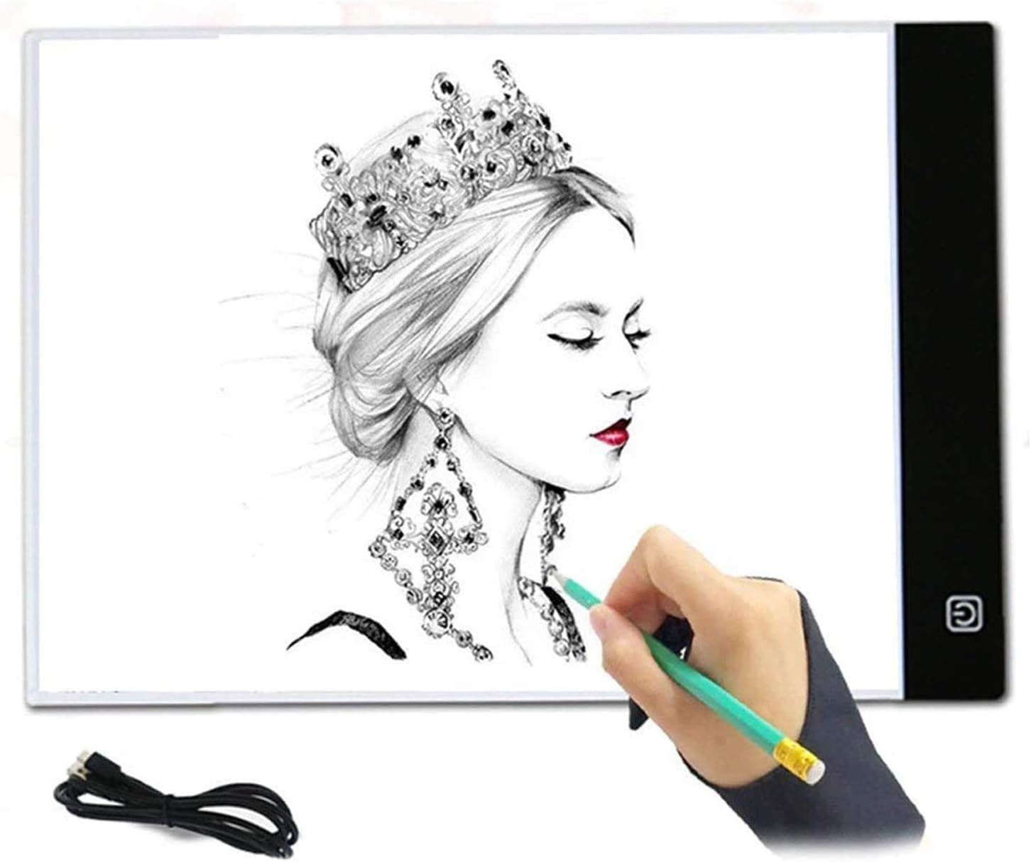 A4 LED Lightbox, Wayin Copy Board Super Thin Drawing Copy Tracing Light Box Drawing Light Pad with Brightness Adjustable for Tattoo Sketch Architecture Calligraphy Crafts