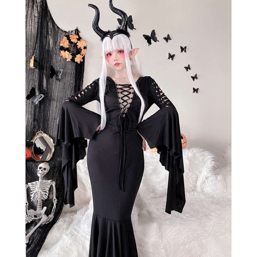 魔女　ドレス　大人女性用　ハロウィン　オズの魔法使い風　コスプレ ホラー 魔女 ドレス 大人女性用 ハロウィン オズの魔法使い風 コスプレ