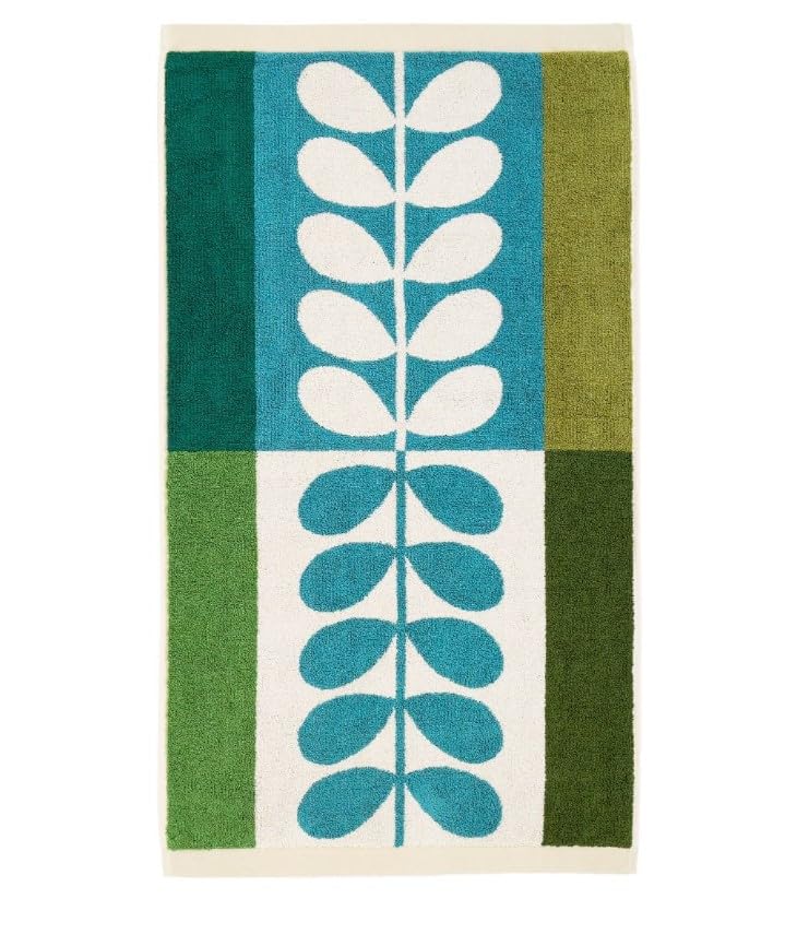 Orla Kiely Bathroom Towel Stem Check Willow - Hand Towel 50 x 90 cm