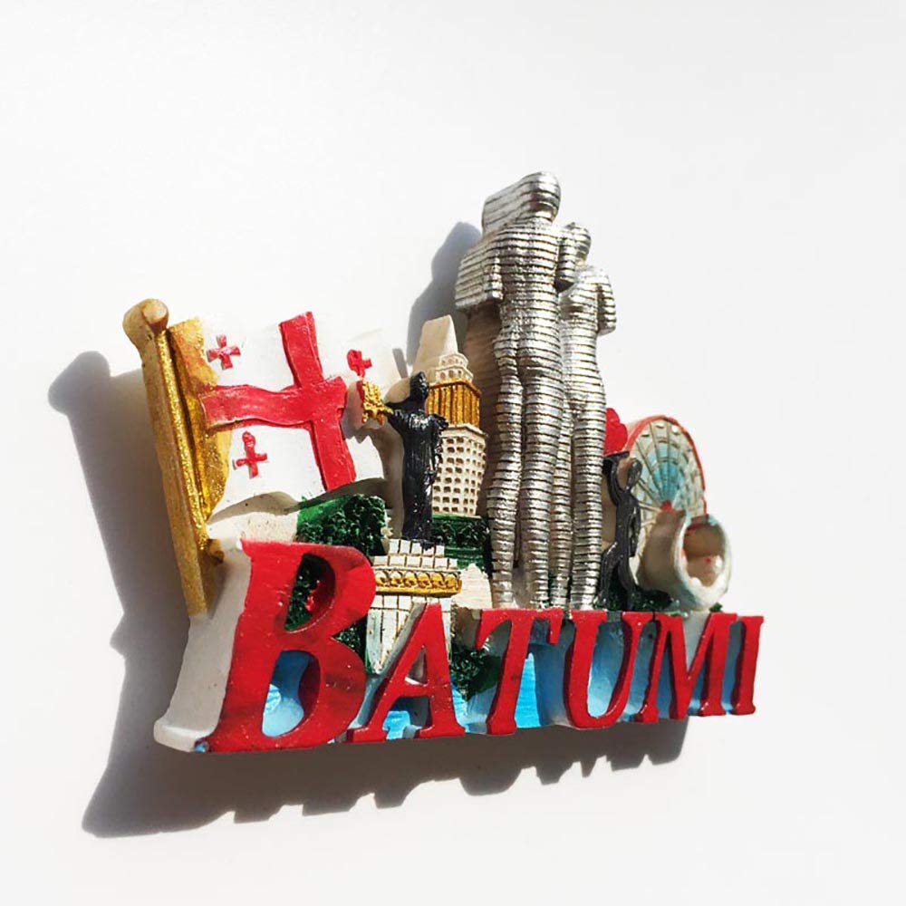 Magnete Da Frigorifero 3D Batumi Georgia, Souvenir Di Viaggio Fatto A Mano In Resina, Dimensioni 8x5 Cm, Regalo Turistico