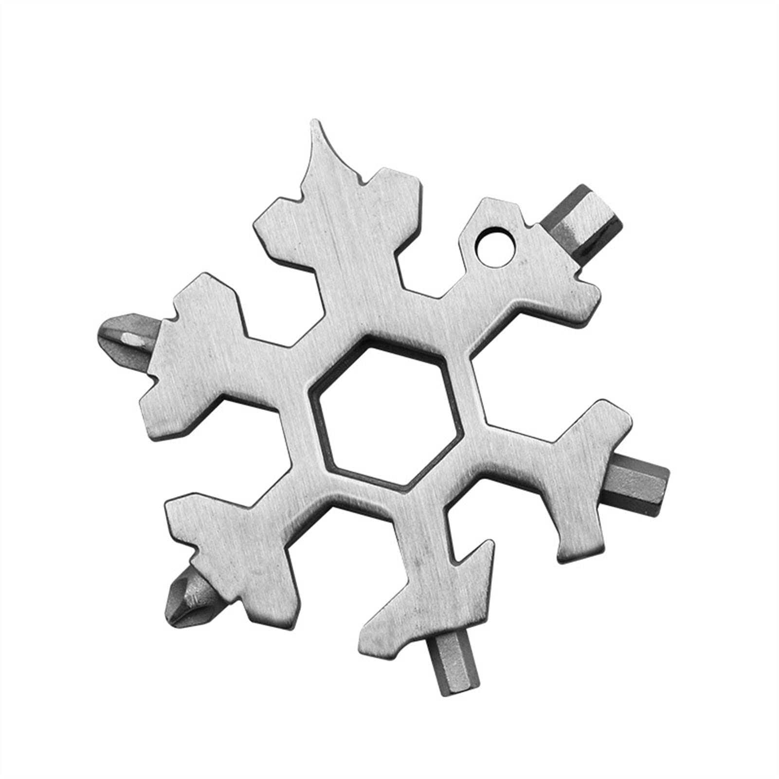 Schneeflocken-Schraubenschlüssel, Schneeflocken-Multitool, Schraubendreherschlüssel(15 in 1 C)