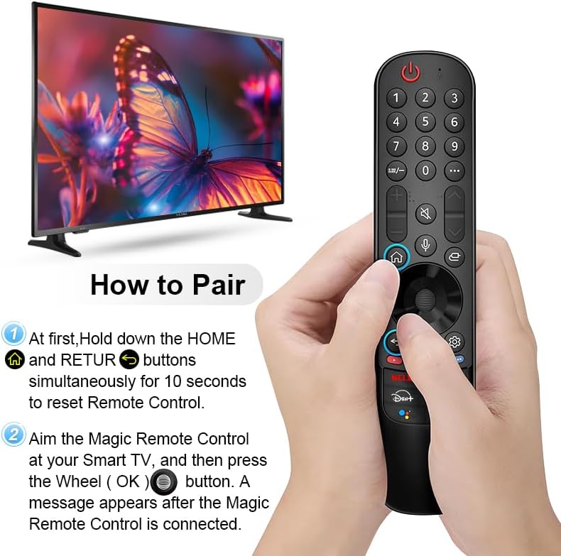 Miniatura 6 de LG Magic - Control remoto con función de voz, reemplazo remoto de Smart TV, compatible con modelos de TV UHD OLED QNED 2021-2024