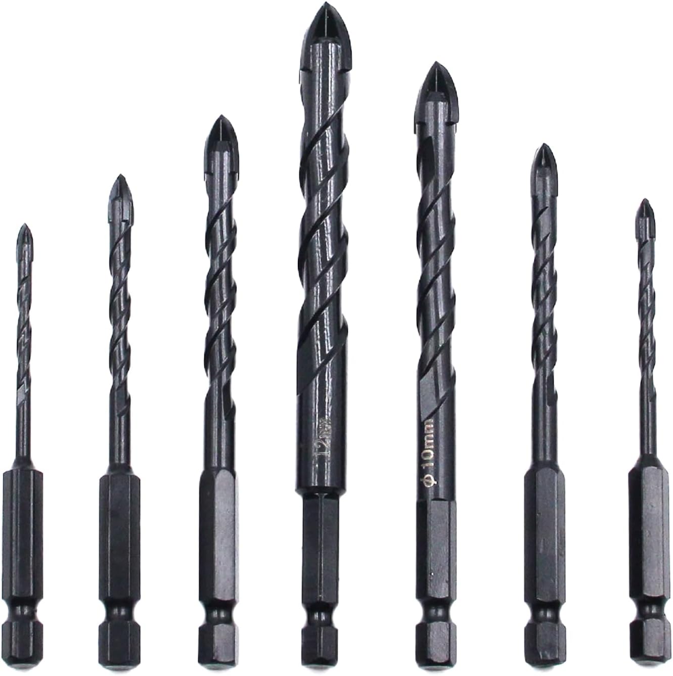– Masonry Drill Bits for Concrete | Masonry Drill Bits for Concrete,High Strength Precise Drilling Accessories Metal Power Tool for Porcelain, Glass & Cement