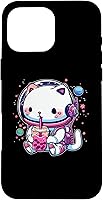 Vista 19 de iPhone 16 Kawaii Cat Bubble Boba Tea In Space Astronaut Anime Girls Case