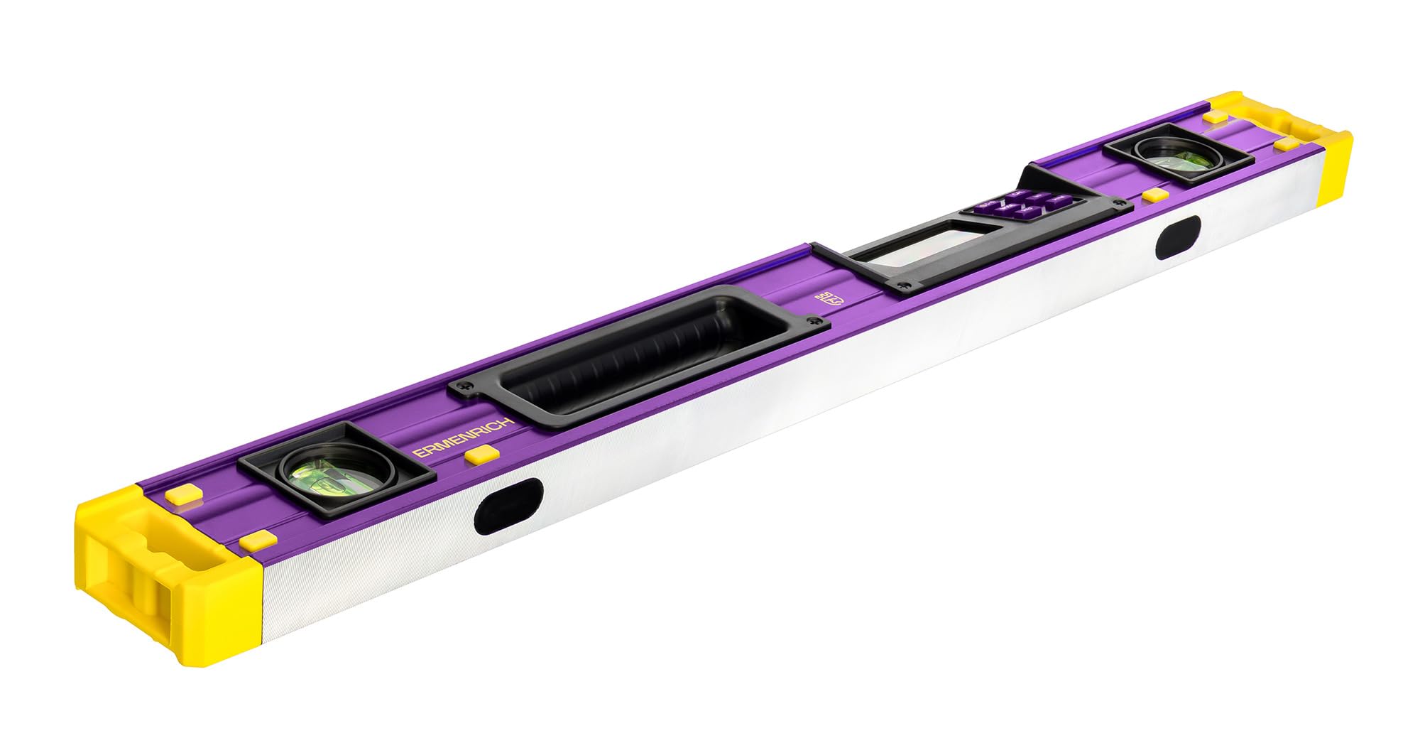 Verk LY60 Inclinómetro Digital 0–360° 60 cm con Nivel de Burbuja | con Precisión ±0,1°, Medición de Ángulos Inclinaciones y Pendientes, Base Magnética Indicador Sonoro, Carpintería Bricolaje