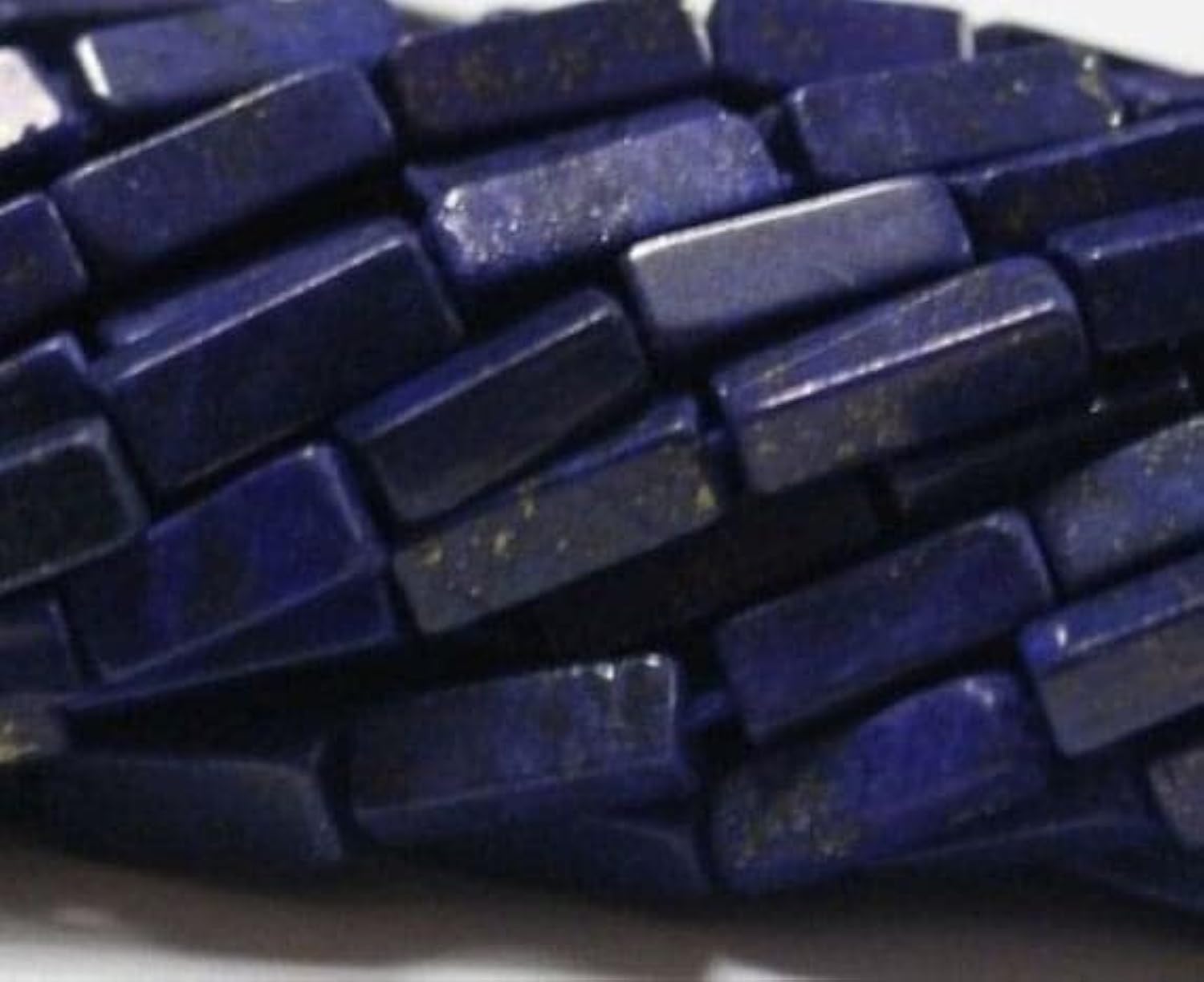 Perles lapis-lazuli grand cube 13" pierre fine naturelle pour création bijoux uniques
