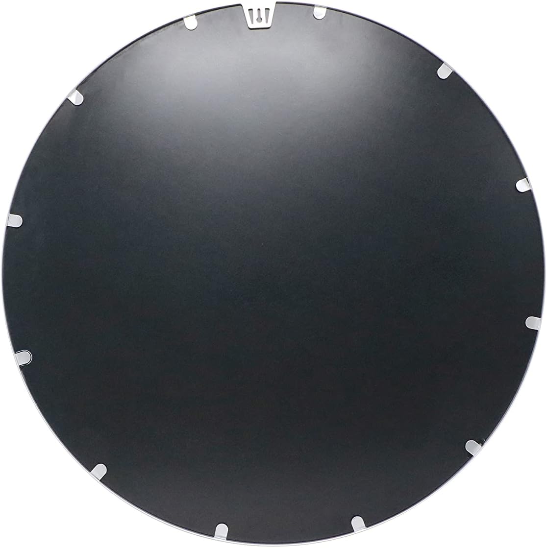 Taylor & Logan Julianne 16" Round Silver Metal Framed Wall Mirror - Large Accent Mirror for Bathroom, Vanity, Entryway, Dining Room, & Living Room