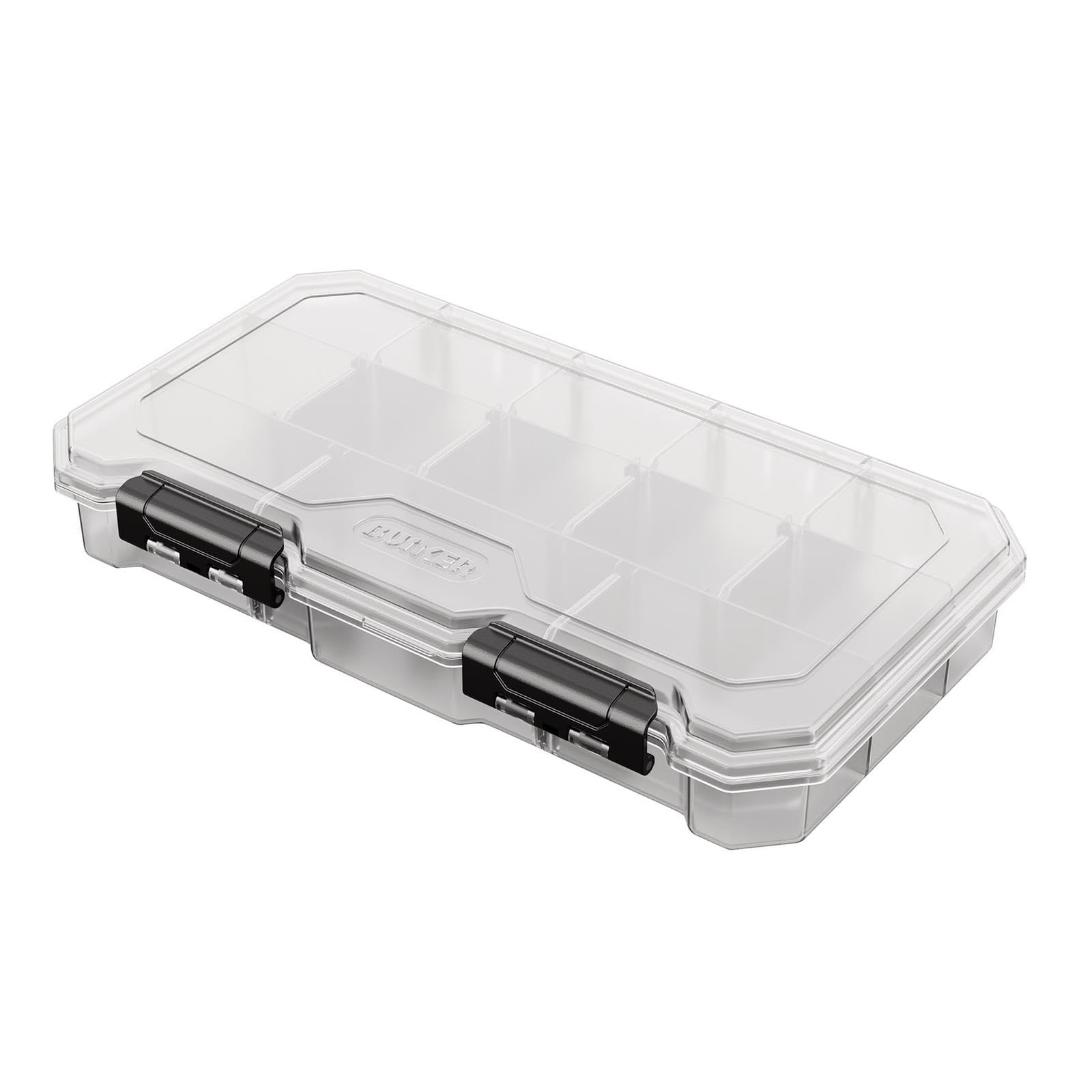 BUNKER Load-Up Transparent Organiser - 13 Compartment Storage with Removable Dividers - Fits Inside Load-Up Tool Boxes & Crates - Modular Small Parts Storage System