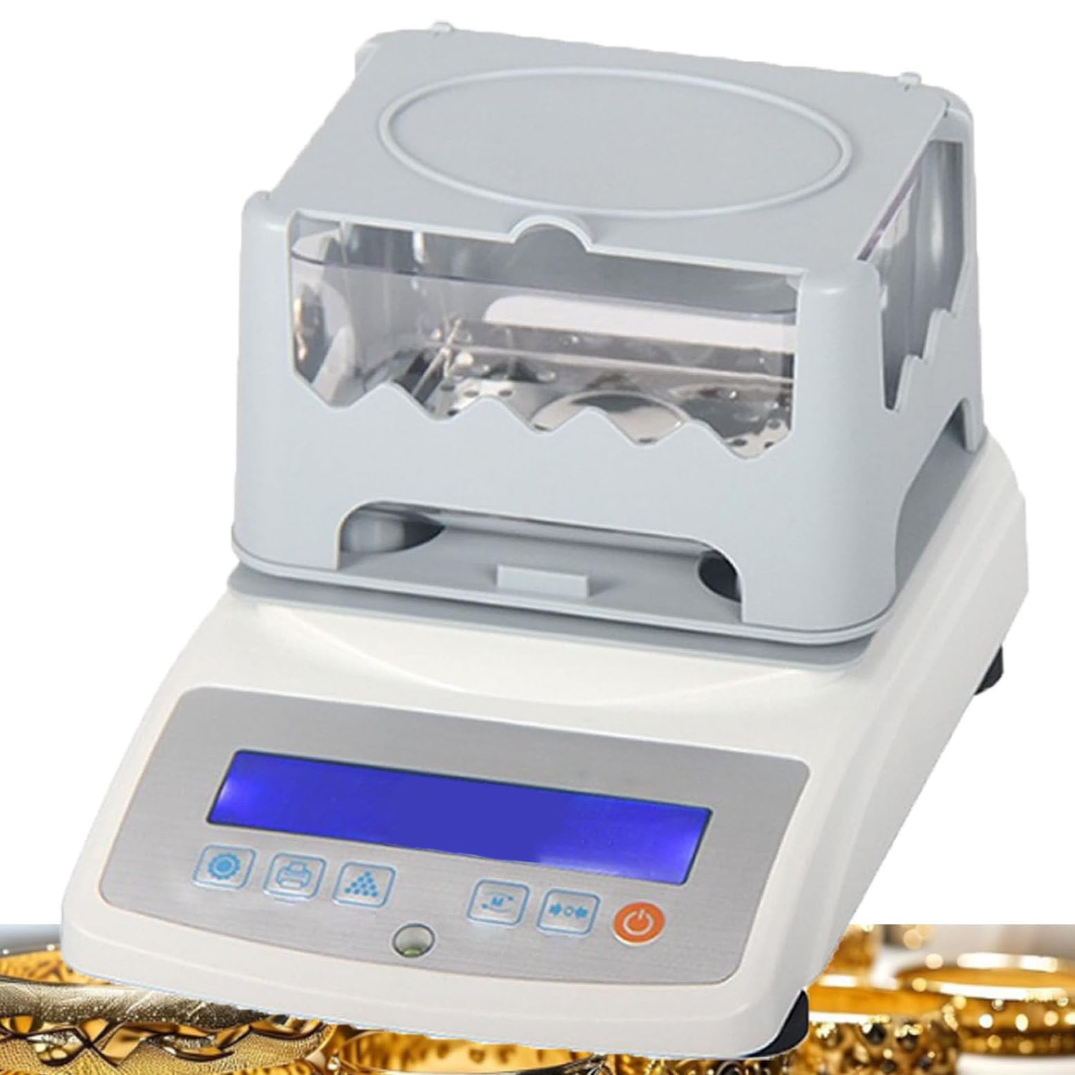 GmhXylophyte Electronic Precious Metal Density Meter Gold Purity Tester Density Analyzer For Gold And Silver, Compact Design, Small Footprint, Low Power Consumption Design 600A
